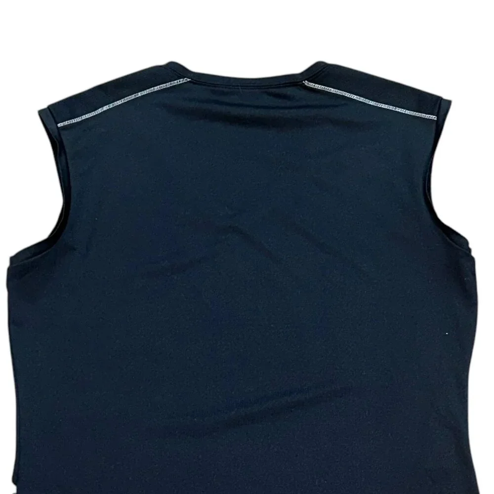 ALO Yoga Sleeveless CoolFit Athletic‎ Tank Top Black Workout Zipper Pocket XXL